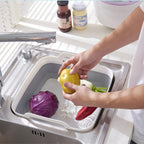 Foldable Multipurpose Basin Collapsible Washing Up Bowl Camping Sink Travel UK