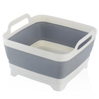 Foldable Multipurpose Basin Collapsible Washing Up Bowl Camping Sink Travel UK