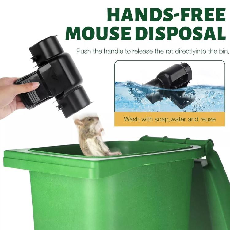 2pcs Rat Traps That Kill Instantly Rat Catcher for Outdoors Indoors Rodent Trap