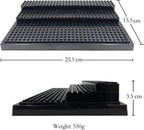 Minifigures Figure Display Case - 3-Tier Clear Acrylic Dustproof Black, Grey