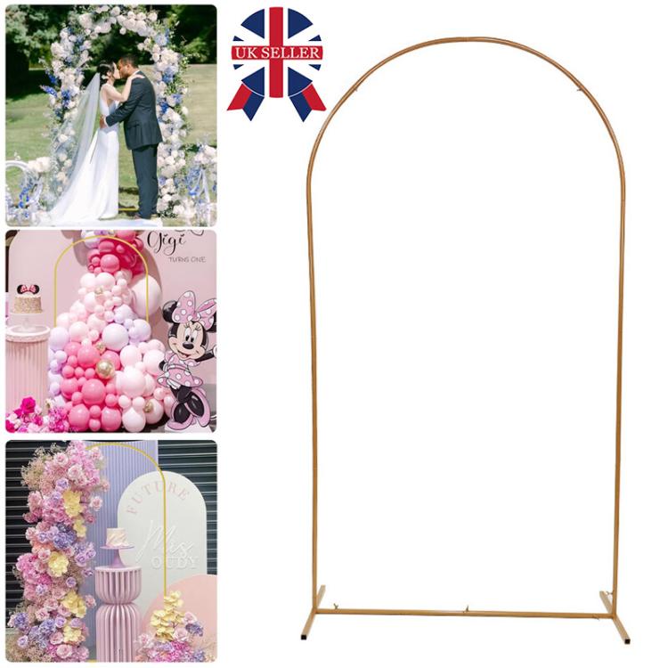 2M Wedding Arch Door Backdrop Stand Flower Display Frame Backdrop Metal Rack