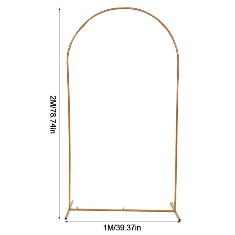 2M Wedding Arch Door Backdrop Stand Flower Display Frame Backdrop Metal Rack