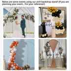 2M Wedding Arch Door Backdrop Stand Flower Display Frame Backdrop Metal Rack