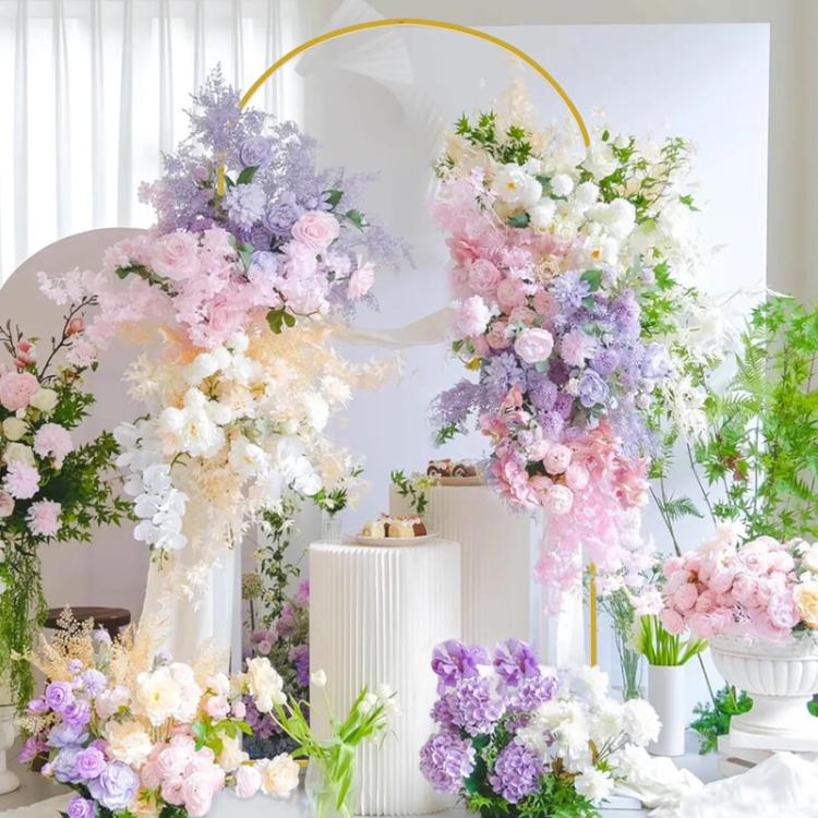2M Wedding Arch Door Backdrop Stand Flower Display Frame Backdrop Metal Rack
