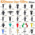 925pcs Universal Car Fasteners Trim Clips Bumper Body Panel Retainers Push Pins