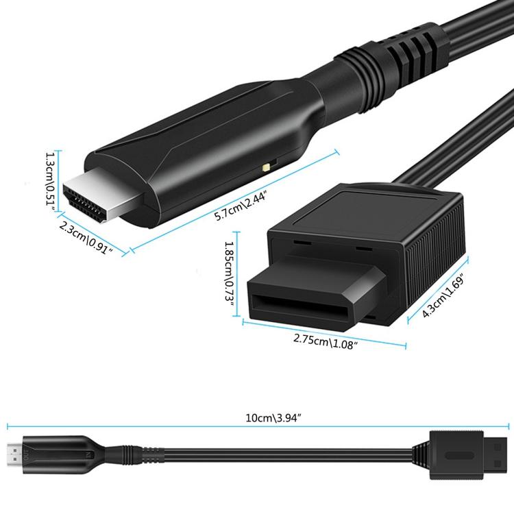 For Wii Input to HDMI-Compatible Converter HD 1080P Video Audio Output Adapter