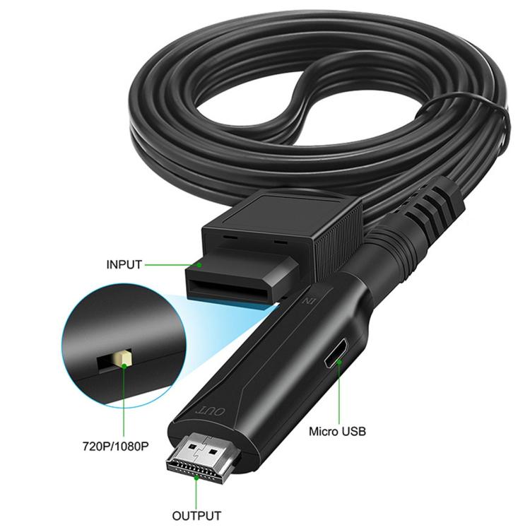 For Wii Input to HDMI-Compatible Converter HD 1080P Video Audio Output Adapter