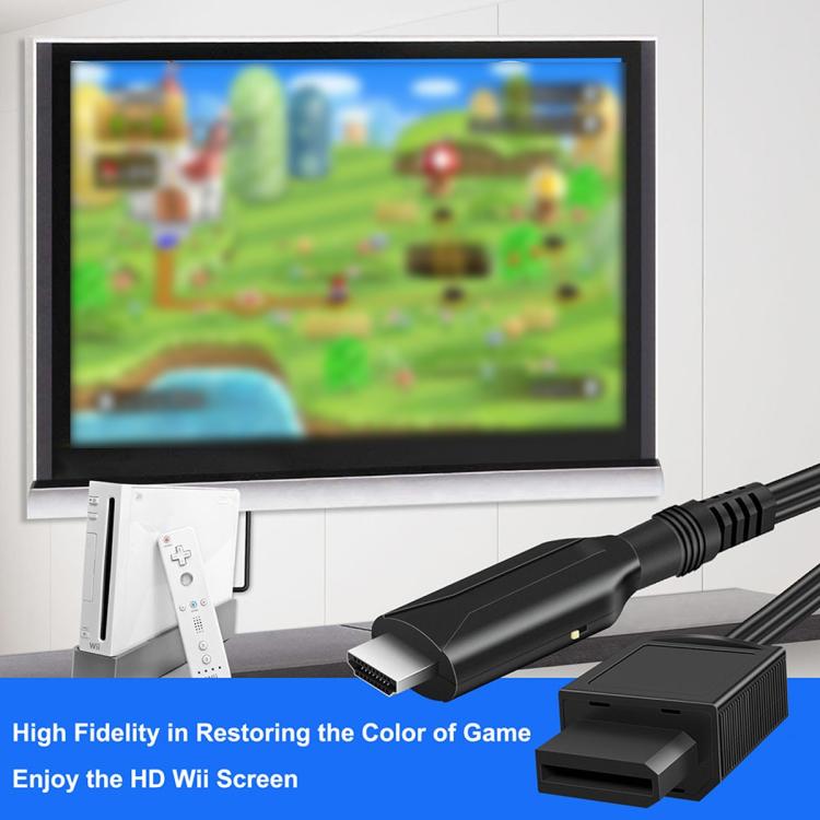 For Wii Input to HDMI-Compatible Converter HD 1080P Video Audio Output Adapter
