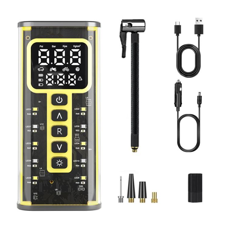 Car Tyre Inflator Cordless Digital Rechargeable Tire Air Compressor Pump Tool