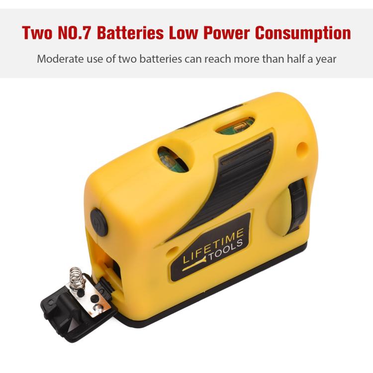 Laser Level Four in One Portable High Precision Line Device Double Bubble Red Laser Low Power Consumption Multiple Function Line Tester with Bracket