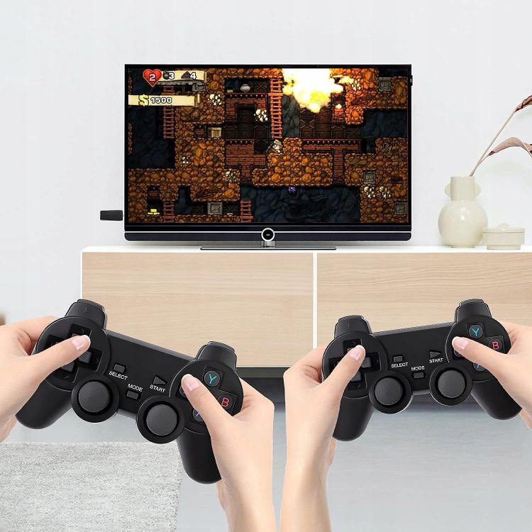 64G 20000+ Retro Games Video Game Console TV Stick 4K HDMI Wireless Controller~
