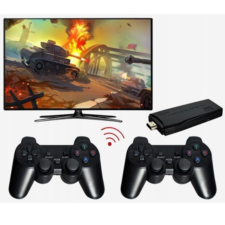 64G 20000+ Retro Games Video Game Console TV Stick 4K HDMI Wireless Controller~