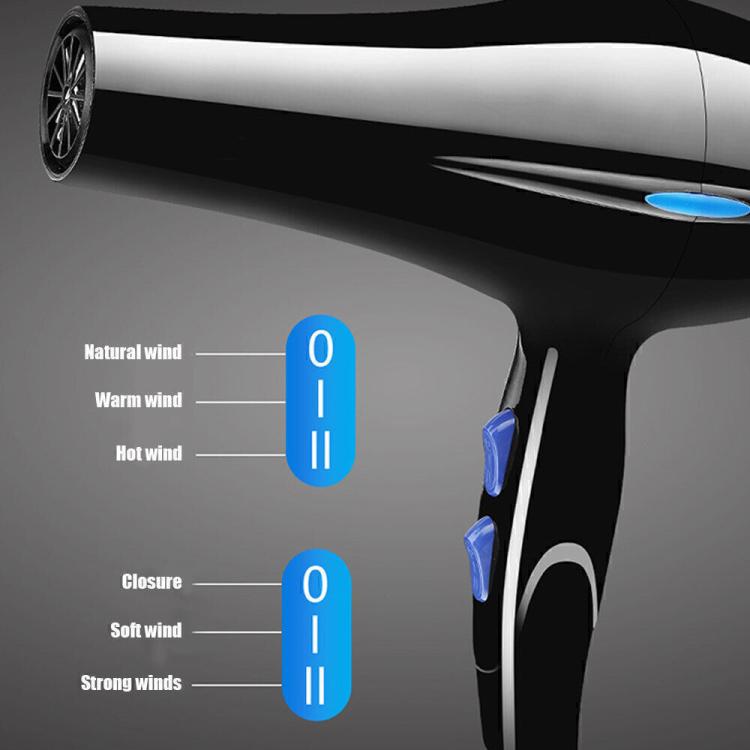 Professional Hair dryer Nozzle Low Noise 2200w Ionic Blow Dryerwith Diffuser