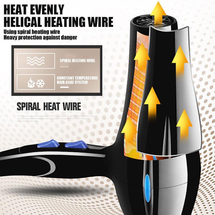 Professional Hair dryer Nozzle Low Noise 2200w Ionic Blow Dryerwith Diffuser