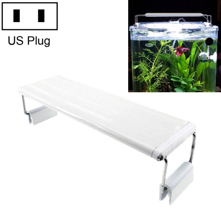 XY-50N Aquarium Glass Fish Tank LED Aquatic Bracket Lamp, US Plug