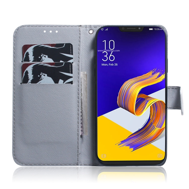 Lion Pattern Coloured Drawing Horizontal Flip Leather Case for Asus Zenfone 5z ZS620KL / Zenfone 5 ZE620KL, with Holder & Card Slots & Wallet