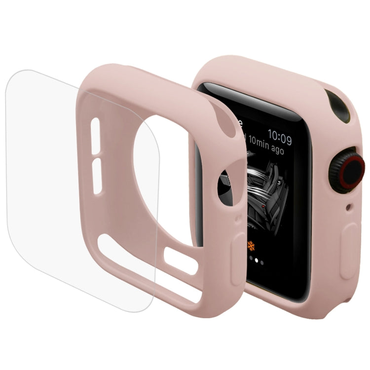 ENKAY Hat-Prince 2 in 1 TPU Semi-clad Protective Shell + 3D Full Screen PET Curved Heat Bending HD Screen Protector for Apple Watch Series 6 / 5 / 4 / SE3 / 2 / 1 40mm