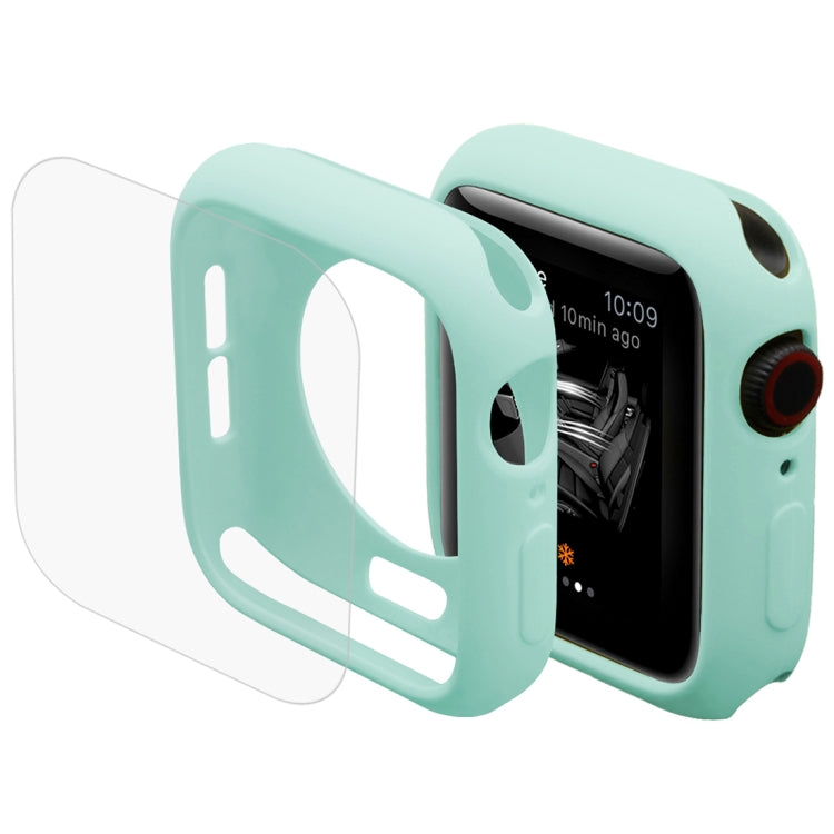 ENKAY Hat-Prince 2 in 1 TPU Semi-clad Protective Shell + 3D Full Screen PET Curved Heat Bending HD Screen Protector for Apple Watch Series 6 / 5 / 4 / SE3 / 2 / 1 40mm