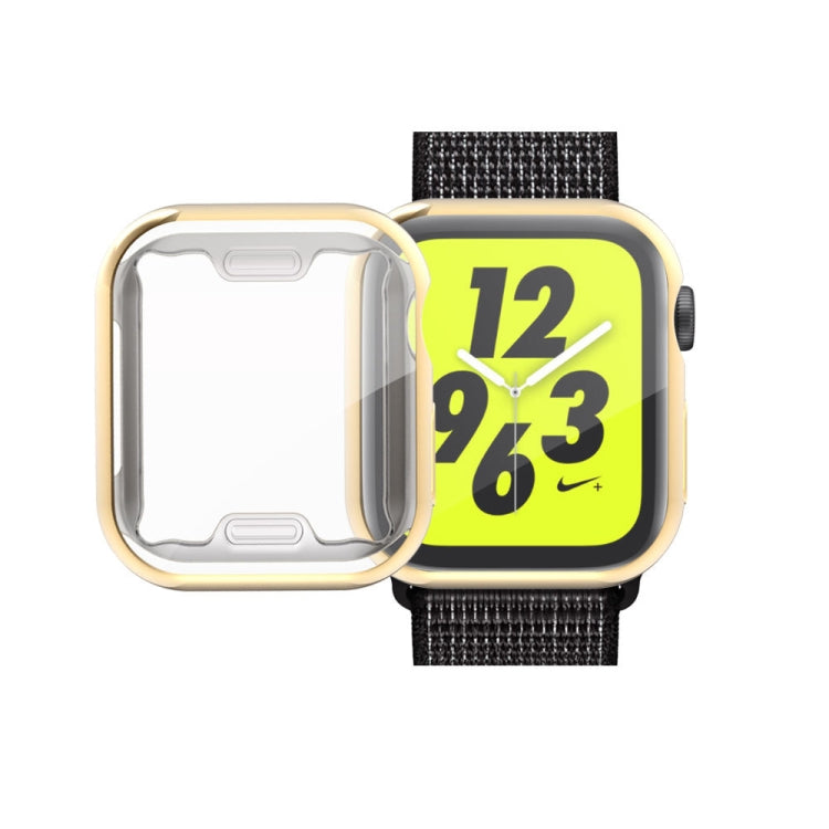 Full Coverage Plating TPU Case For Apple Watch Series 6 / 5 / 4 / Watch SE 44mm