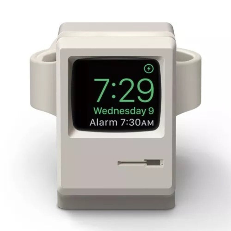 Retro Style Silica Gel Apple Watch Charging Dock Stand Holder Station — view 8