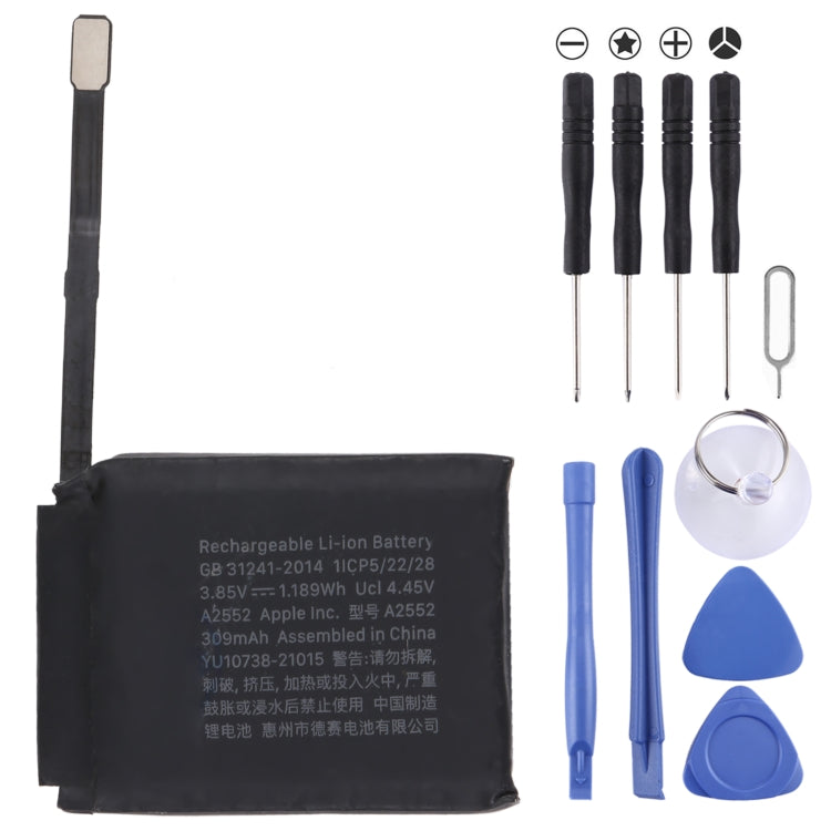 309mAh Li-ion Battery, For Apple Watch Series 7 45mm