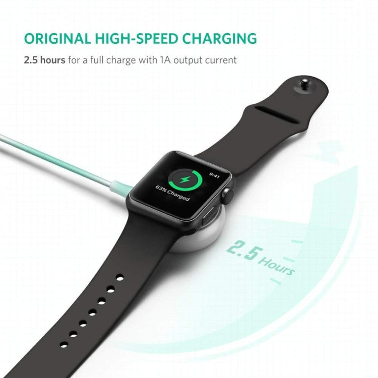 1m Type-C Universal Portable Magnetic Wireless Charger for Apple Watch Ultra & Ultra 2 & Series 9 & 8 & 7 & 6 & 5 & 4 & 3 & 2