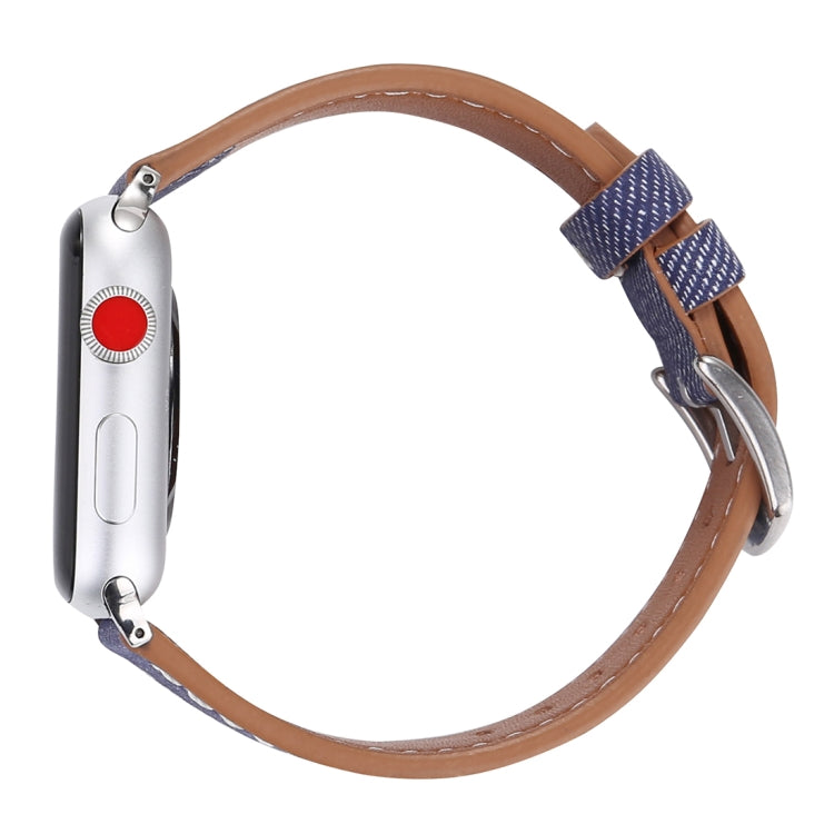 For Apple Watch Ultra 49mm&Watch Ultra 2 49mm / Series 10 46mm / 9&8&7 45mm / SE 3&SE 2&6&SE&5&4 44mm / 3&2&1 42mm Simple Fashion Genuine Leather Cowboy Pattern Watch Band