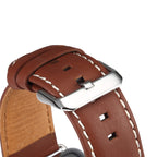 Denior Environmental Luxury Car Watch Leather Watch Band for Apple Watch Ultra 49mm&Watch Ultra 2 49mm / Series 10 46mm / 9&8&7 45mm / SE 3&SE 2&6&SE&5&4 44mm / 3&2&1 42mm