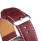 Denior Environmental Luxury Car Watch Leather Watch Band for Apple Watch Series 10 42mm / 9&8&7 41mm / SE 3&SE 2&6&SE&5&4 40mm / 3&2&1 38mm