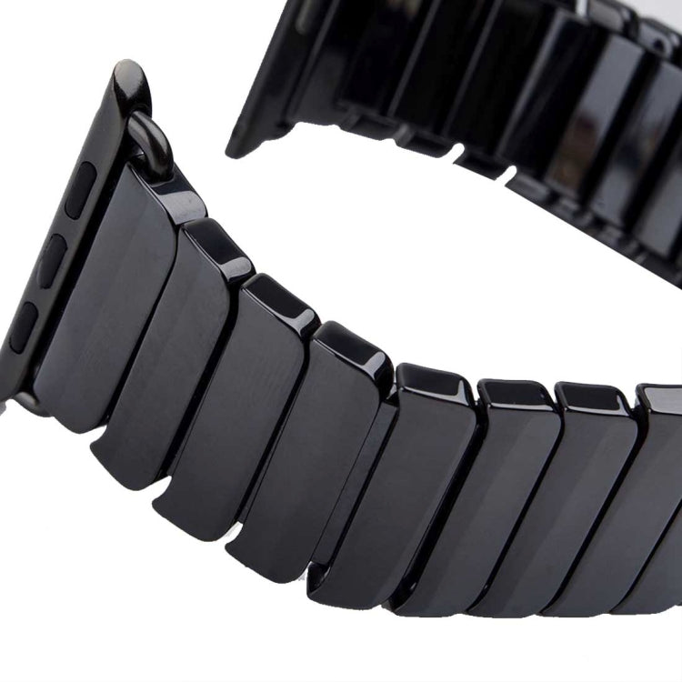 For Apple Watch Ultra 49mm&Watch Ultra 2 49mm / Series 10 46mm / 9&8&7 45mm / SE 3&SE 2&6&SE&5&4 44mm / 3&2&1 42mm Delicate Ceramics Wrist Watch Band