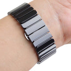 For Apple Watch Ultra 49mm&Watch Ultra 2 49mm / Series 10 46mm / 9&8&7 45mm / SE 3&SE 2&6&SE&5&4 44mm / 3&2&1 42mm Delicate Ceramics Wrist Watch Band