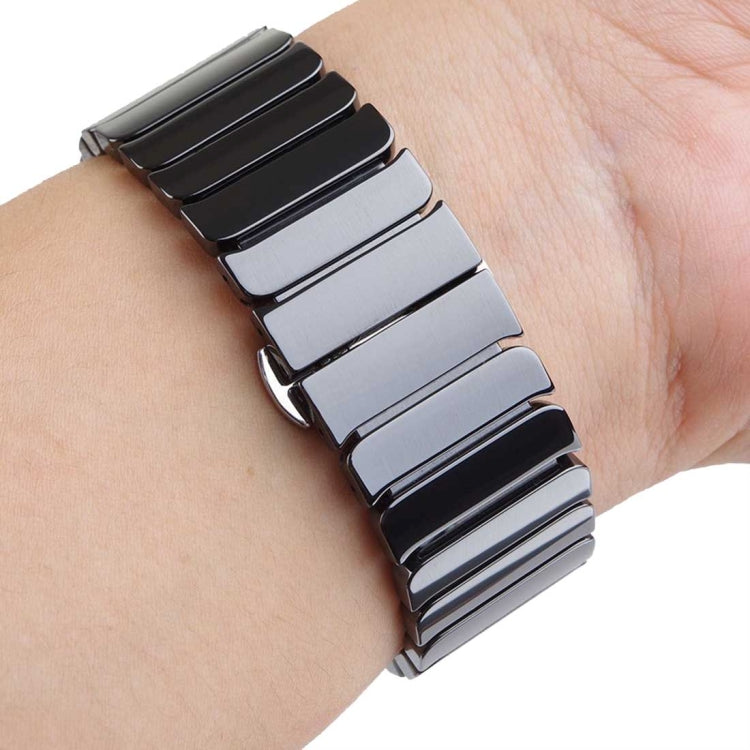 For Apple Watch Ultra 49mm&Watch Ultra 2 49mm / Series 10 46mm / 9&8&7 45mm / SE 3&SE 2&6&SE&5&4 44mm / 3&2&1 42mm Delicate Ceramics Wrist Watch Band