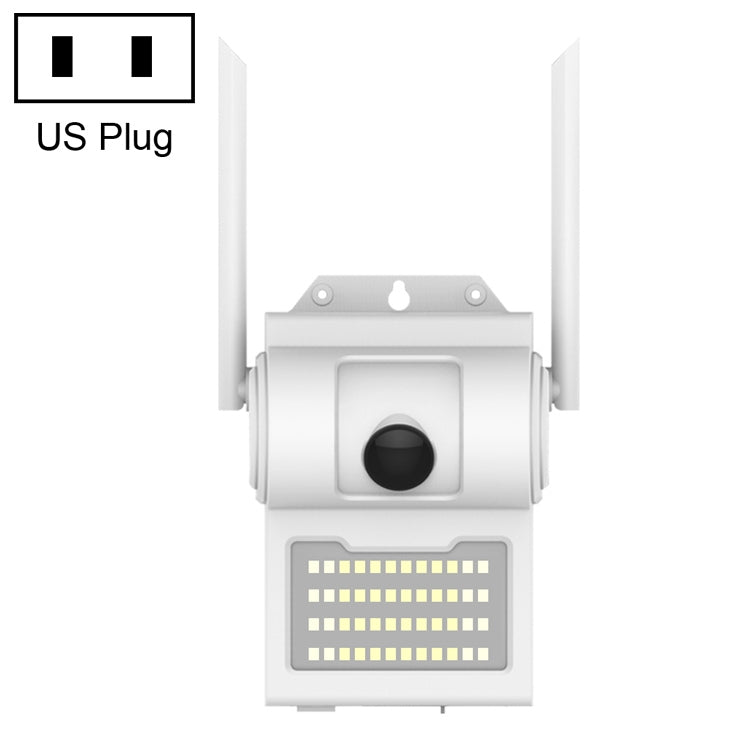 DP14 2.0 Million Pixels 1080P HD Wall Lamp Smart Camera, Support Full-color Night Vision / Motion Detection / Voice Intercom / TF Card, AU Plug