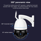 QX5 4G (EU Version) 2.0 Million Pixels 1080P HD 20X Zoom Dome Smart Camera, Support Infrared Night Vision / Motion Detection / Voice Intercom / TF Card, AU Plug