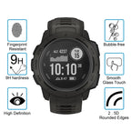 2 PCS ENKAY Hat-Prince 0.2mm 9H 2.15D Curved Edge Tempered Glass Film for Garmin Instinct Intelligent Sports Watch