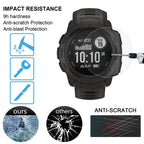 2 PCS ENKAY Hat-Prince 0.2mm 9H 2.15D Curved Edge Tempered Glass Film for Garmin Instinct Intelligent Sports Watch