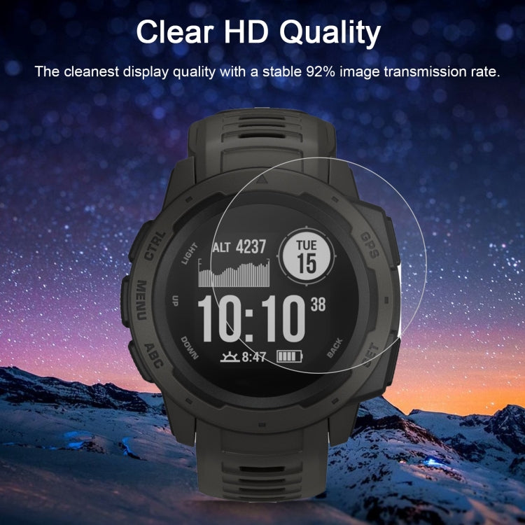 ENKAY Hat-Prince 0.2mm 9H 2.15D Curved Edge Tempered Glass Film for Garmin Instinct Intelligent Sports Watch