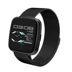 DTNO.1 G12 1.3 inches OLED Color Screen Smart Bracelet IP67 Waterproof, Steel Watchband, Support Call Reminder /Heart Rate Monitoring /Sedentary Reminder /Multi-sport Mode