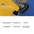 DTNO.1 G12 1.3 inches OLED Color Screen Smart Bracelet IP67 Waterproof, Steel Watchband, Support Call Reminder /Heart Rate Monitoring /Sedentary Reminder /Multi-sport Mode
