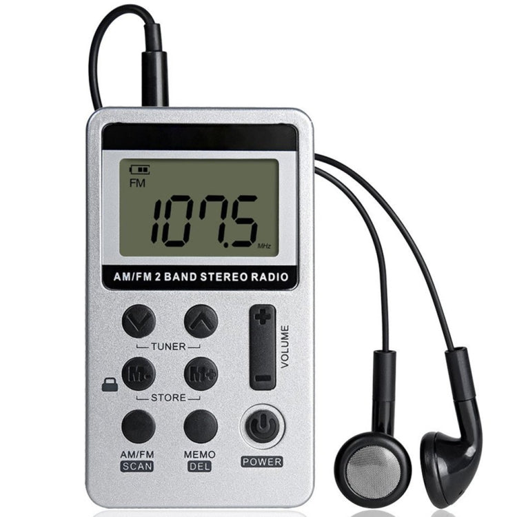 HRD-103 FM + AM Two Band Portable Radio with Lanyard & Headset — view 9