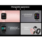 SMA-F1 1.3 inch TFT Full Touch Screen IP68 Waterproof Smart Sports Watch, Support Dynamic Heart Rate & Blood Pressure & Sleep Detection / Bluetooth / Alarm Clock / Photo Control