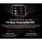SMA-F1 1.3 inch TFT Full Touch Screen IP68 Waterproof Smart Sports Watch, Support Dynamic Heart Rate & Blood Pressure & Sleep Detection / Bluetooth / Alarm Clock / Photo Control