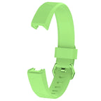 Solid Color Silicone Watch Band for FITBIT Alta / HR, Size: L(Brown)