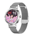 KC06 Women Menstrual Period Smart Watch Bracelet, Blood Pressure / Heart Rate Monitoring, Steel Strap
