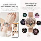 KC06 Women Menstrual Period Smart Watch Bracelet, Blood Pressure / Heart Rate Monitoring, Steel Strap