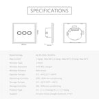 NEO NAS-SC03W Wireless WiFi EU Smart Light Control Switch 3Gang