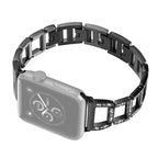 Colorful Diamond Stainless Steel Watch Band for Apple Watch Series 10 42mm / 9&8&7 41mm / SE 3&SE 2&6&SE&5&4 40mm / 3&2&1 38mm