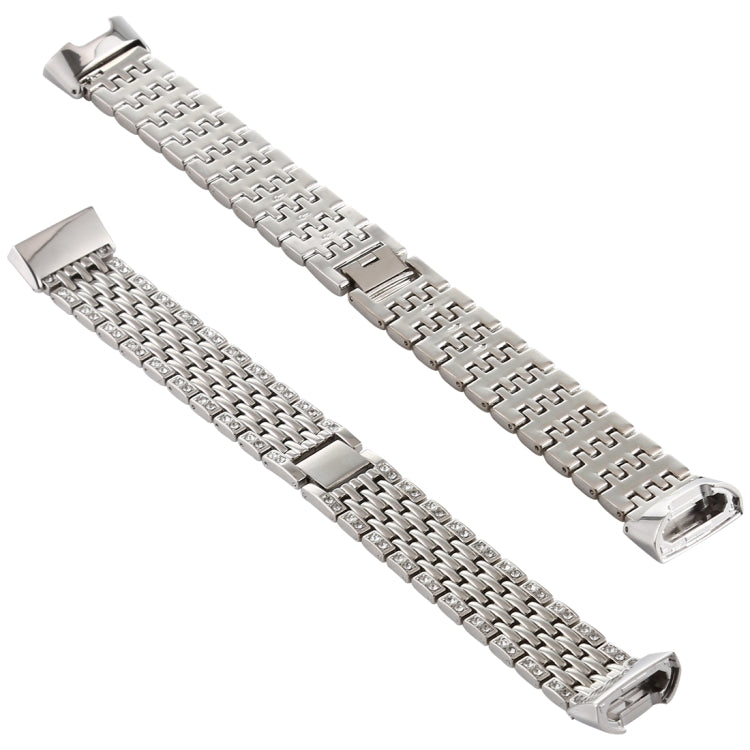 For Fitbit Charge 3 Diamond-studded Stainless Steel Watch Band — view 8