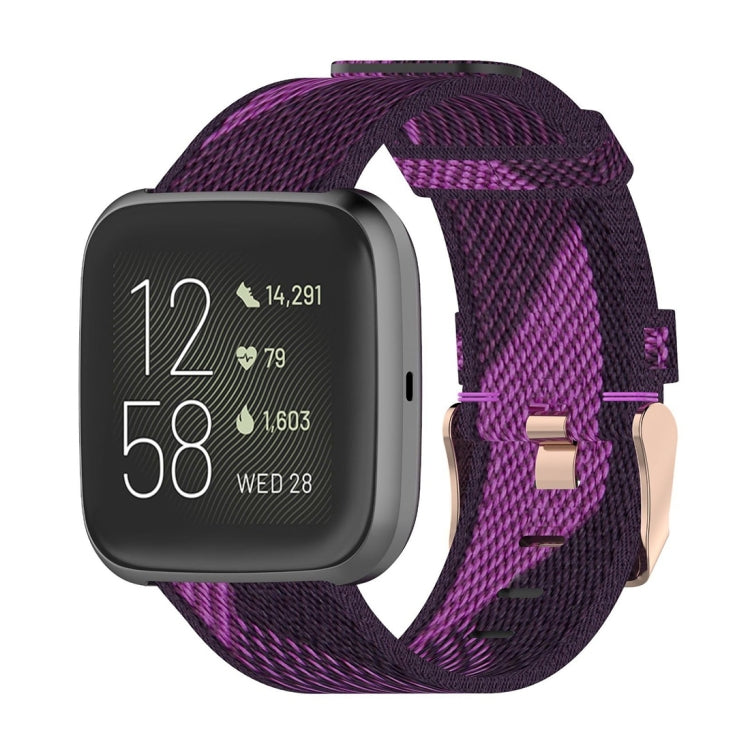 23mm Stripe Weave Nylon Wrist Strap Watch Band for Fitbit Versa 2, Fitbit Versa, Fitbit Versa Lite, Fitbit Blaze — view 7