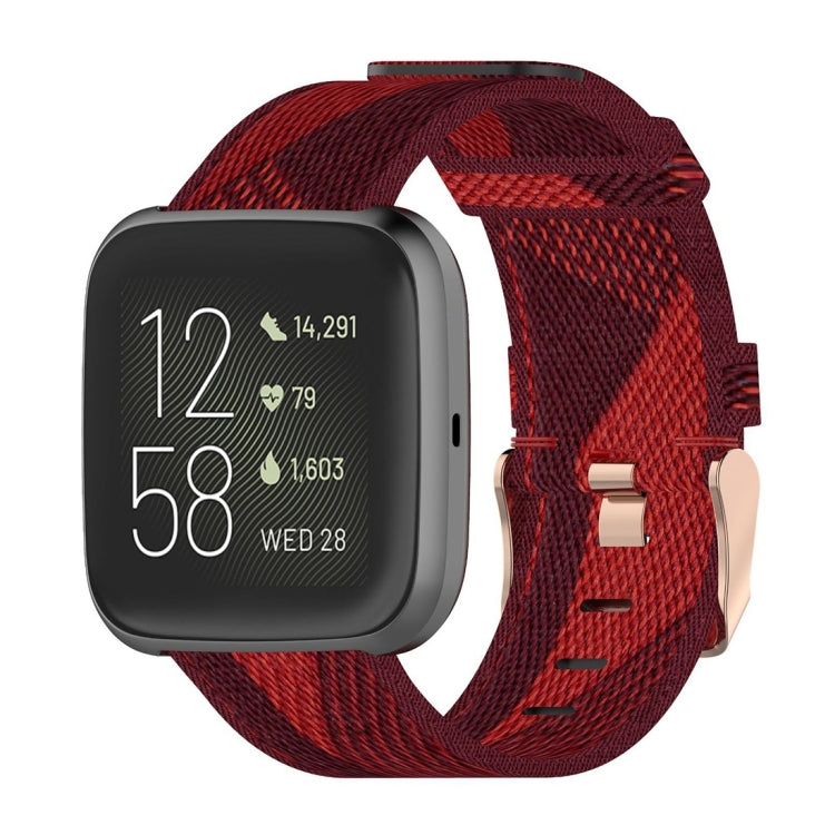 23mm Stripe Weave Nylon Wrist Strap Watch Band for Fitbit Versa 2, Fitbit Versa, Fitbit Versa Lite, Fitbit Blaze — view 8